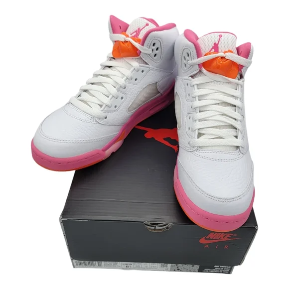 Jordan 5 Retro WNBA Pinksicle Safety Orange (GS) Size 5.5Y